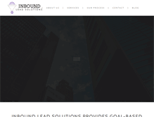 Tablet Screenshot of inboundleadsolutions.com